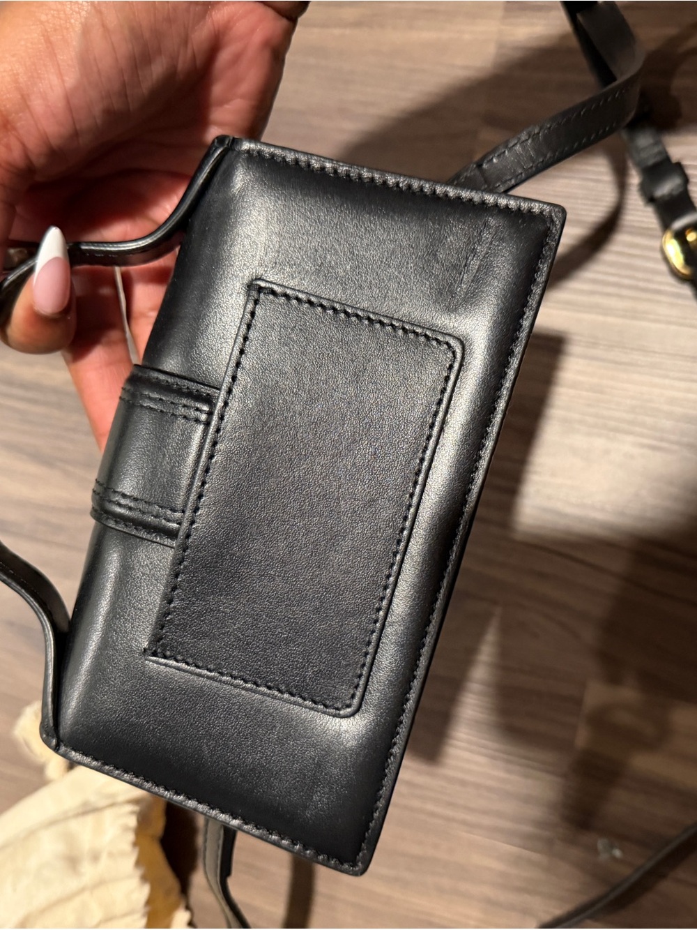 Jacquemus Le Bambino Black Leather Mini Crossbody Clutch - Picture 2 of 5